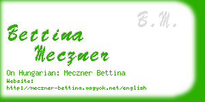 bettina meczner business card